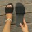 Women's Solid Color Comfy Sandals, Slip On Platform Versatile Shoes, Vacation Beach Summer Slides Shoes