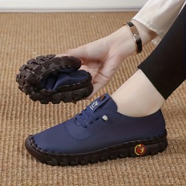 Women's Flat Sneakers, Casual Lace Up Outdoor Shoes, Women's Comfortable Low Top Shoes