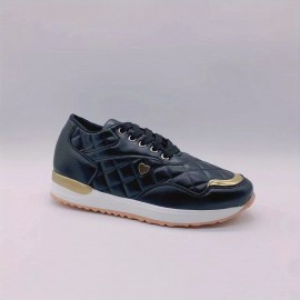 Women's Casual Sports Shoes, Fashion & Versatile Quilted Low Top Sneakers, Outdoor Non Slip Shoes