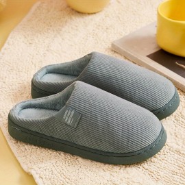 Women's Thick Bottom Home Slippers, Household Plush Slippers, Anti-slip Thermal Slippers