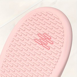 Solid Color Slides, Casual Slip On Soft Sole Pillow Slides, Lightweight Bathroom Home Slides