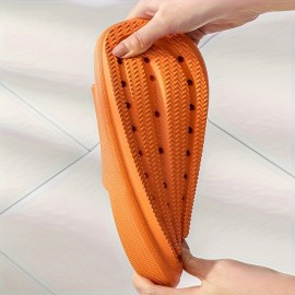 Women's Indoor Pillow Slides, Super Soft Wear-resistant Non Slip EVA Shoes, Home Bath Cloud Slides