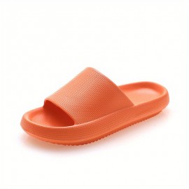 Women's Indoor Pillow Slides, Super Soft Wear-resistant Non Slip EVA Shoes, Home Bath Cloud Slides